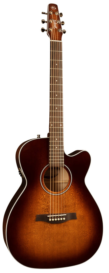 Seagull 041824 / 051977 Performer CW CH Burnt Umber QIT Cutaway Acoustic Electric Guitar with Carrying Bag MADE In CANADA