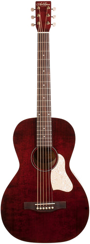 Art & Lutherie 042401 Roadhouse Tennessee Red A/E Parlor Acoustic Electric MADE In CANADA-(6536632828098)