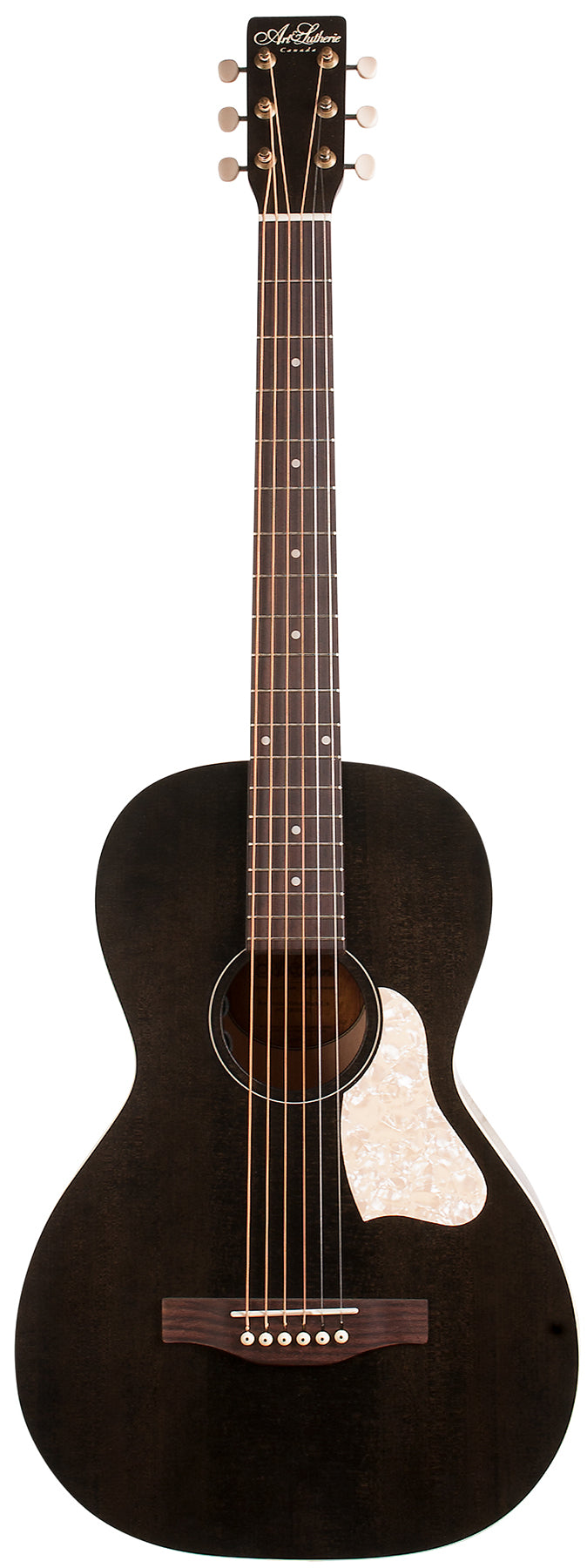 Art & Lutherie 042418 Roadhouse Faded Black A/E Parlor Acoustic Guitar MADE In CANADA