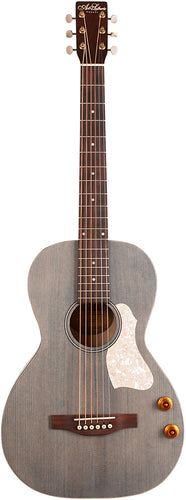 Art & Lutherie 047079 Roadhouse Denim Blue Q-Discrete Parlor Acoustic Electric Made In Canada-(6536632860866)
