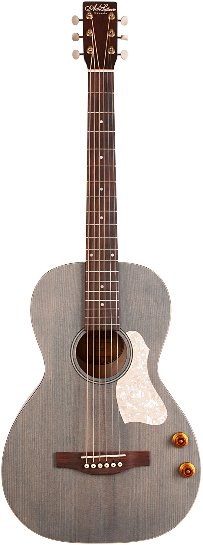 Art & Lutherie 047079 Roadhouse Denim Blue Q-Discrete Parlor Acoustic Electric Made In Canada