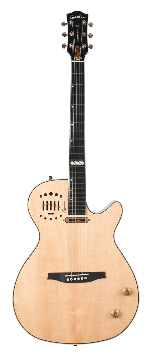 Godin 047895 Multiac Acier Naturel HG MADE In CANADA Rabais