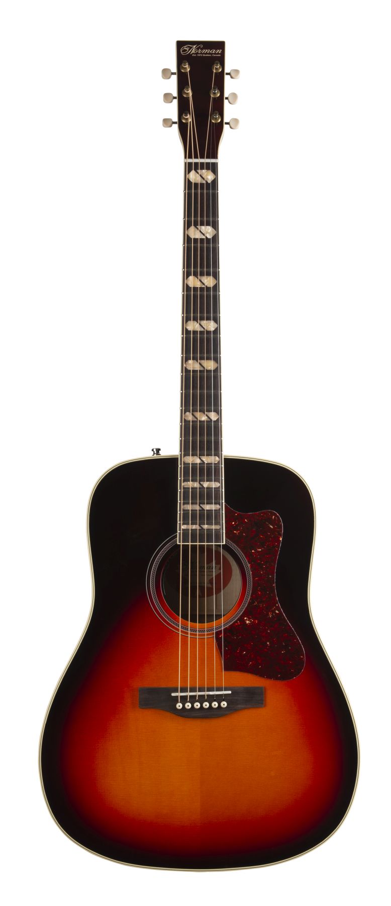 Norman 048526/050512 ST50 Cherry Burst HG Anthem Acoustic Electric avec sac de transport MADE In CANADA