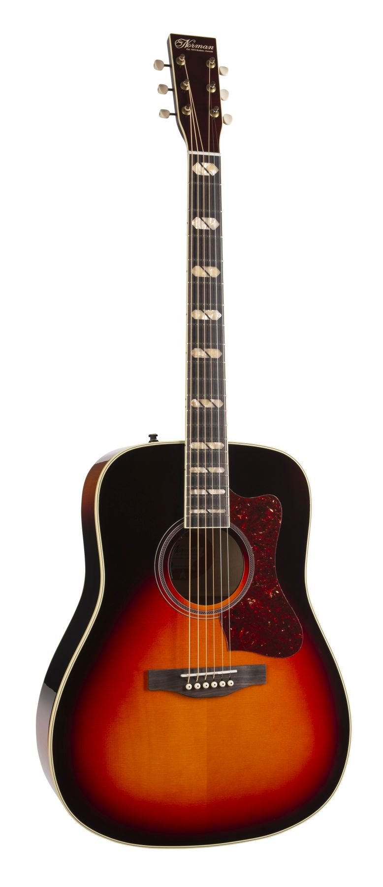 Norman 048526 ST50 Cherry Burst HG Anthem Acoustic Electric with Carrying Bag MADE In CANADA - Black Friday Sale