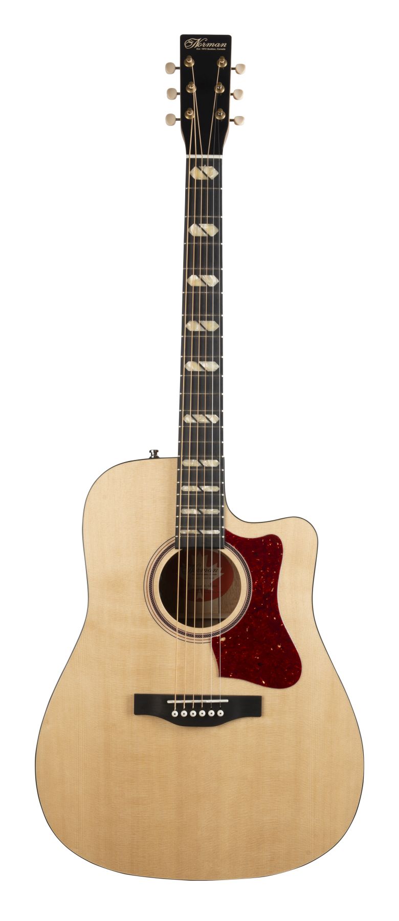 Norman ST40 048533  / 050505 CW Natural HG Element Cutaway Acoustic Electric Guitar with Carrying Bag MADE In CANADA