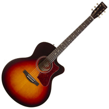 Charger l&#39;image dans la galerie, Norman 048571 B18 CW Protege Series Mini Jumbo 6 cordes RH Guitare électrique acoustique Cutaway - Cherryburst MADE In CANADA
