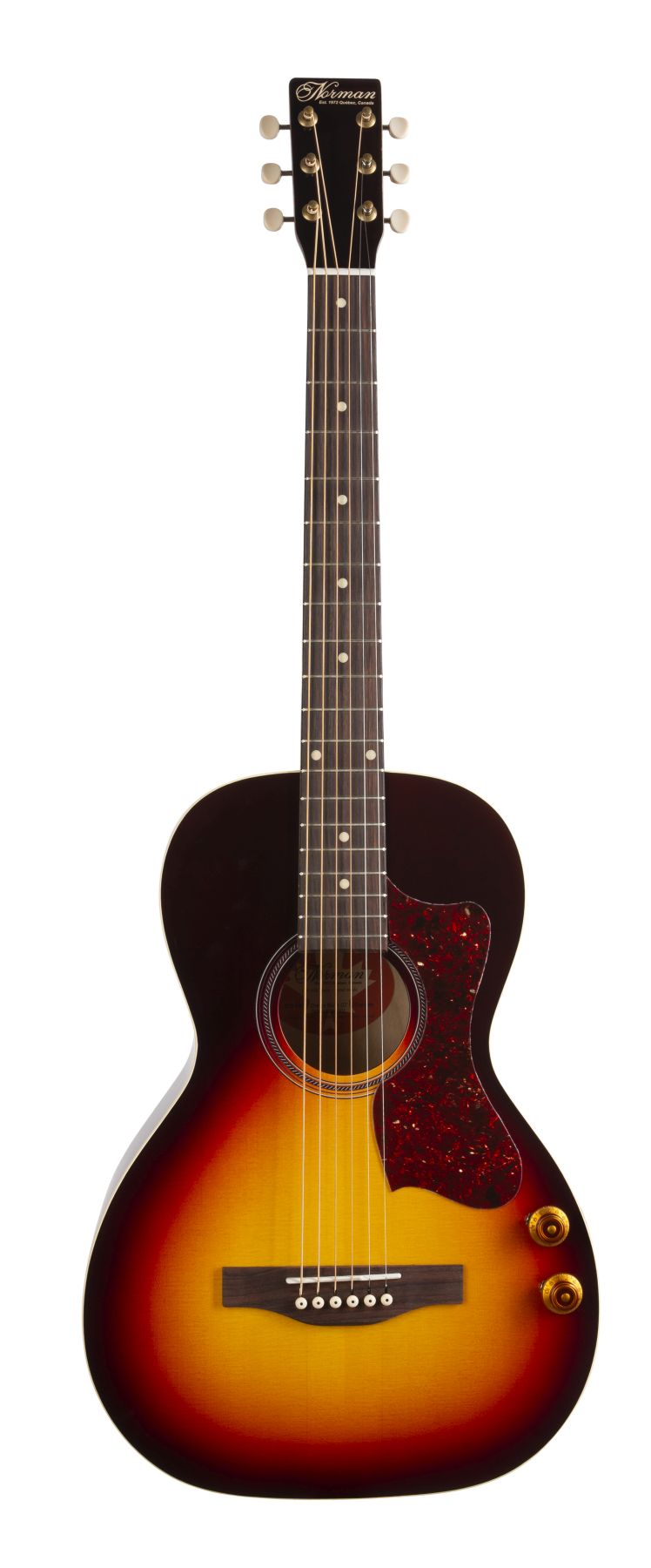 Norman 049318 B18 Parlor Cherry Burst GT Q-Discrete Acoustic Electric MADE In CANADA