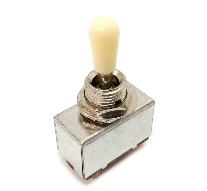 3-way Sealed Pickup Selector Switch - Nickel /w Ivory Tip
