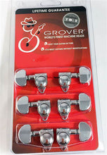 Charger l&#39;image dans la galerie, Grover 102-18C Original Rotomatics avec rapport d&#39;engrenage 18:1 - Mécaniques pour guitare, 3 + 3 - Chrome
