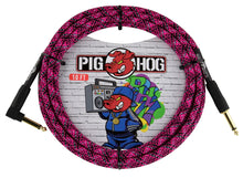 Load image into Gallery viewer, Pig Hog 10FT Instrument Cable - 1/4 Male Straight to 1/4 Male Right Angle
