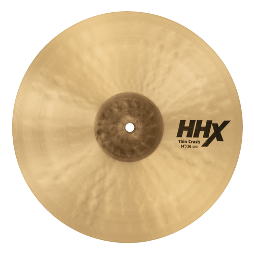 SABIAN 11406XTN 14-inch HHX Thin Crash cymbal with hammered finish and small bell made in Canada