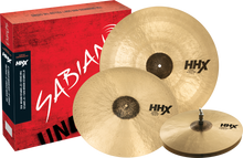 Load image into Gallery viewer, SABIAN 15005XCN HHX Complex Performance 3-Pack Cymbal Package Made In Canada

