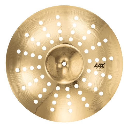 SABIAN 216XACB 16 inch AAX Aero Crash Cymbal with hole pattern and raw bell design