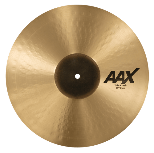SABIAN 21606XC 16-inch AAX Thin Crash cymbal with visible hammering and raw bell design