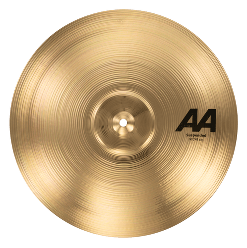 SABIAN 16” AA Suspended Cymbal in brilliant finish made from B20 bronze, ideal for bands and orchestras