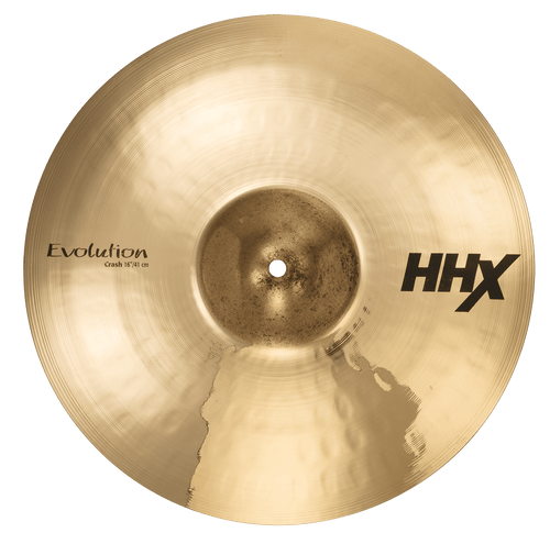 SABIAN 11606XEB 16 inch HHX Evolution Crash Cymbal with brilliant finish and warm, explosive sound made in Canada