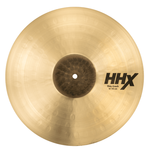 SABIAN 11606XTN 16 inch HHX Thin Crash cymbal with dark tone and fast attack made in Canada