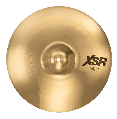 SABIAN XSR1609B 16 inch Rock Crash Cymbal in B20 Bronze with bright, powerful sound and large bell design