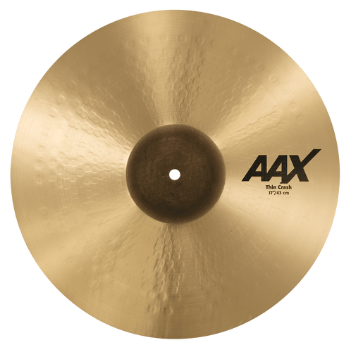 SABIAN 21706XC AAX 17-inch Thin Crash Cymbal with visible hammering and raw bell made in Canada