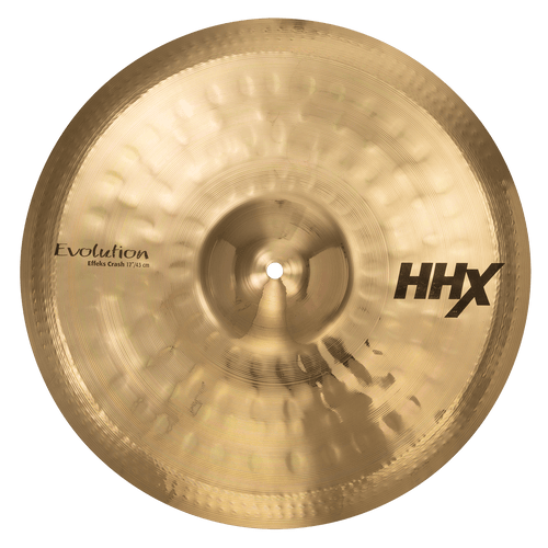 SABIAN 11711XEB 17-inch HHX Evolution Effeks Crash Cymbal with brilliant finish and down-turned edge for dark, simmering sound