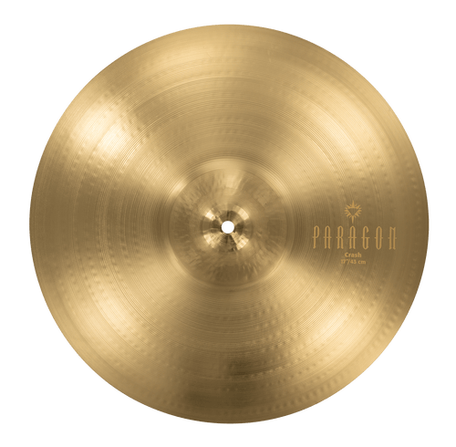 SABIAN NP1708N 17 inch Paragon Neil Peart Crash Cymbal, handcrafted B20 bronze, medium-weight, dynamic sound, made in Canada