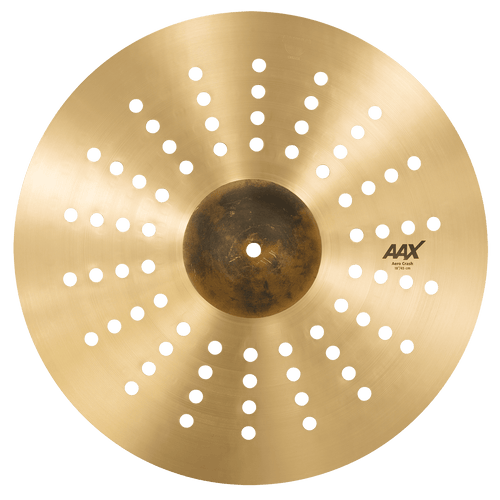 SABIAN 218XAC 18 inch AAX Aero Crash Cymbal with unique hole pattern and raw bell design