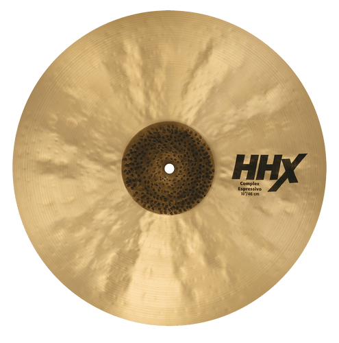 SABIAN 11856XCN 18-inch HHX Complex Espressivo hand cymbal with raw hammered bell and dark finish