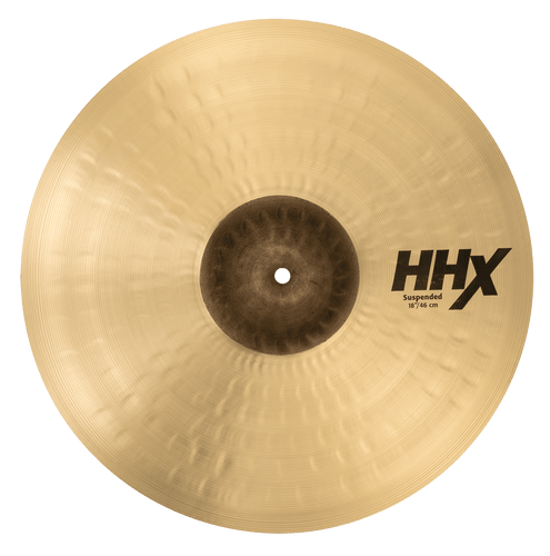 SABIAN 11823XN 18 inch HHX Suspended Cymbal made of B20 bronze with dark, rich shimmer and quick response