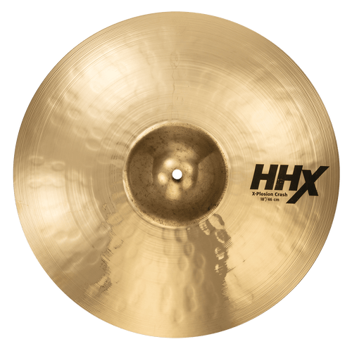 SABIAN 11887XB 18 inch HHX X-Plosion Crash cymbal with brilliant finish for explosive dark tones and tone projection