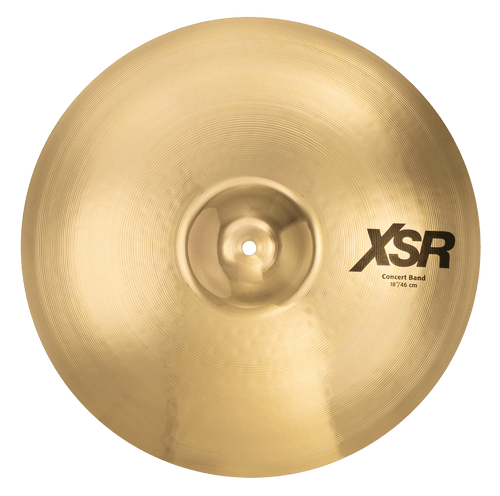 SABIAN XSR1821B 18-inch concert band cymbal made from B20 bronze with clear, articulate sound and durable design