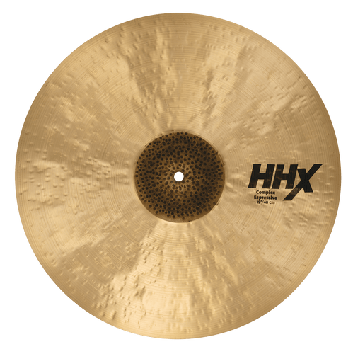SABIAN 11956XCN 19-inch HHX Complex Espressivo hand cymbal with raw hammered bell and dark, rich tones made in Canada