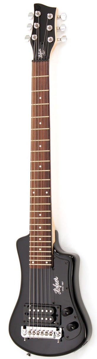 Hofner HOF-HCT-SH-BK-O Guitare électrique Shorty - Noir - avec housse 