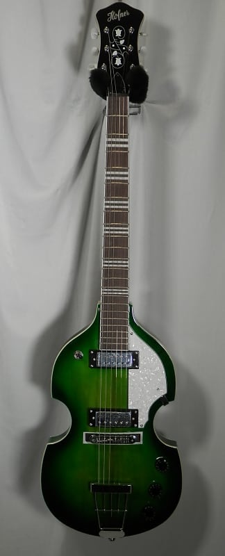 Hofner HI-459-PE-GR Ignition Pro Guitare électrique style violon - Vert 