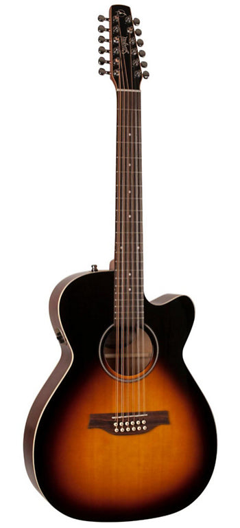 Seagull 042296 / 051984 S12 Spruce Sunburst Concert Hall QIT 12 String RH Acoustic Electric Guitar MADE In CANADA