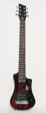 Load image into Gallery viewer, Hofner HOF-HCT-SH-RB-O Shorty Electric Travel Guitar - Root Beer - with Gig Bag
