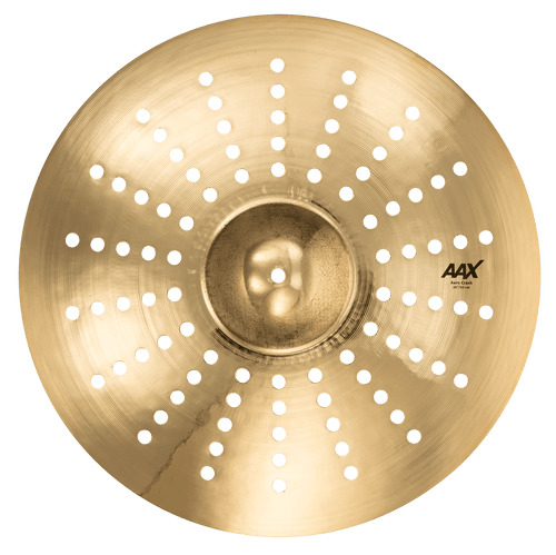 SABIAN 220XACB 20-inch AAX Aero Crash cymbal with innovative hole pattern and brilliant finish