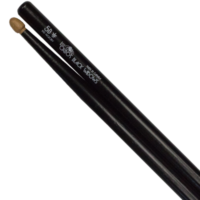 Baguettes Los Cabos Drumsticks 5B Black Widows - Hickory rouge