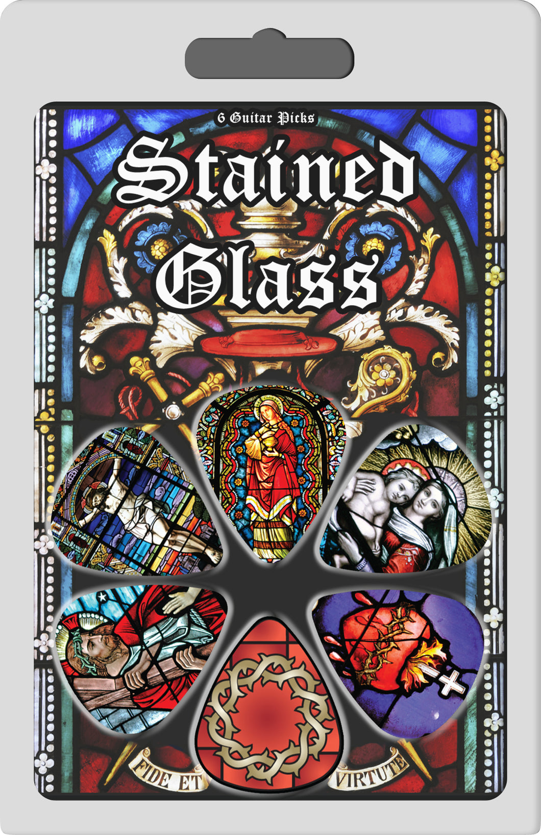 Hot Picks 1RSGRCS Hot Picks Religious Stained Glass Clamshell