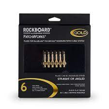 RockBoard PatchWorks Solderless Plugs - 6 pcs. - Gold