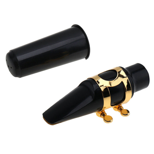 BandStand BS2NP Gold Style Finish Alto Saxophone Mouthpiece Set-(7733707866367)