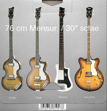 Charger l&#39;image dans la galerie, Hofner HCT-1133B Cordes pour guitare basse contemporaine à bobinage plat
