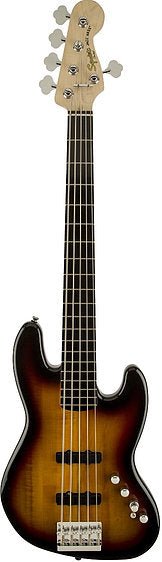 FENDER Squier Deluxe Active Jazz Bass 5 cordes - Sunburst - Occasion - VENDU