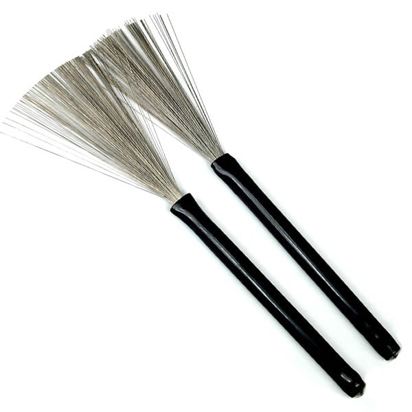Trophy 4826 Drum Brushes Rubber Coated Handles “Snap out” Style