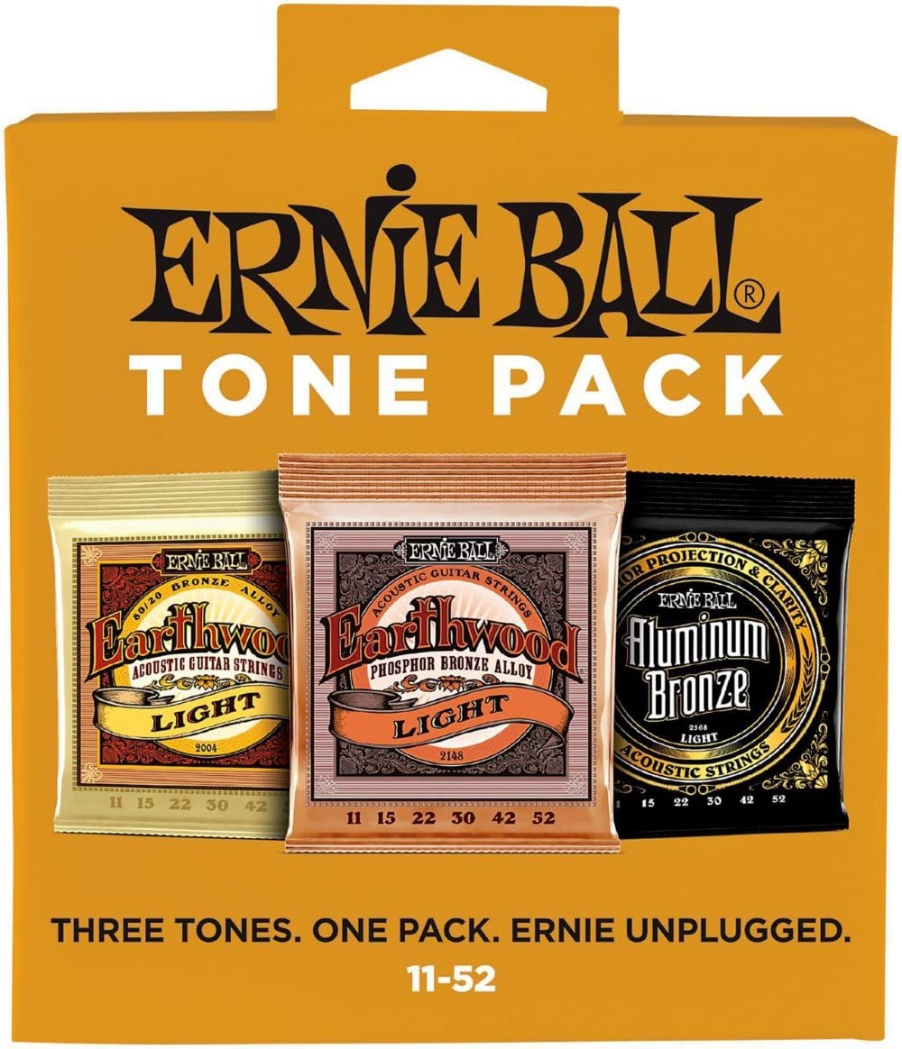 Ernie Ball 3314 Acoustic Tone Pack 3 Sets, Light, 11-52