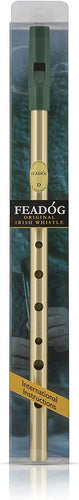 Feadog F10  Irish Brass D Whistle – Green-(7731717079295)