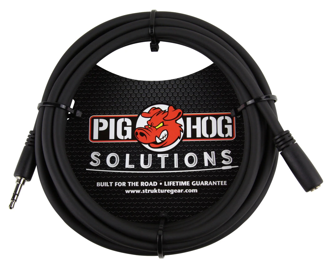 PIG HOG SOLUTIONS - CÂBLE D'EXTENSION POUR CASQUE DE 10 PI, 3,5 MM