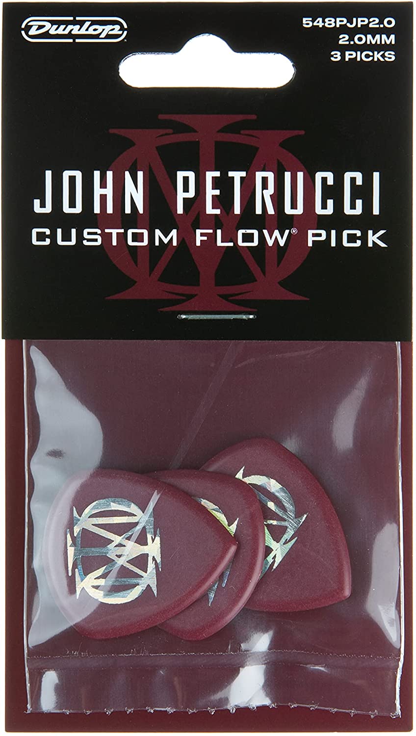 Dunlop John Petrucci Flow 2.0mm 3 Pack Guitar Picks (548PJP2.0)-(7675695890687)