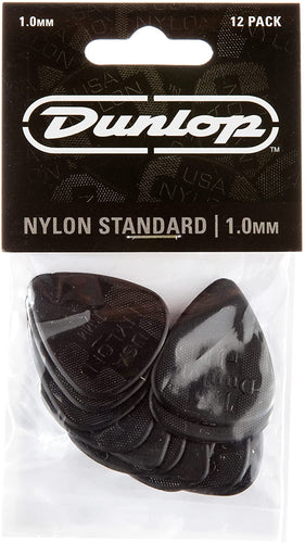 Dunlop 44P100 1.0mm Nylon Standard Guitar Picks, 12-Pack-(6921169862850)