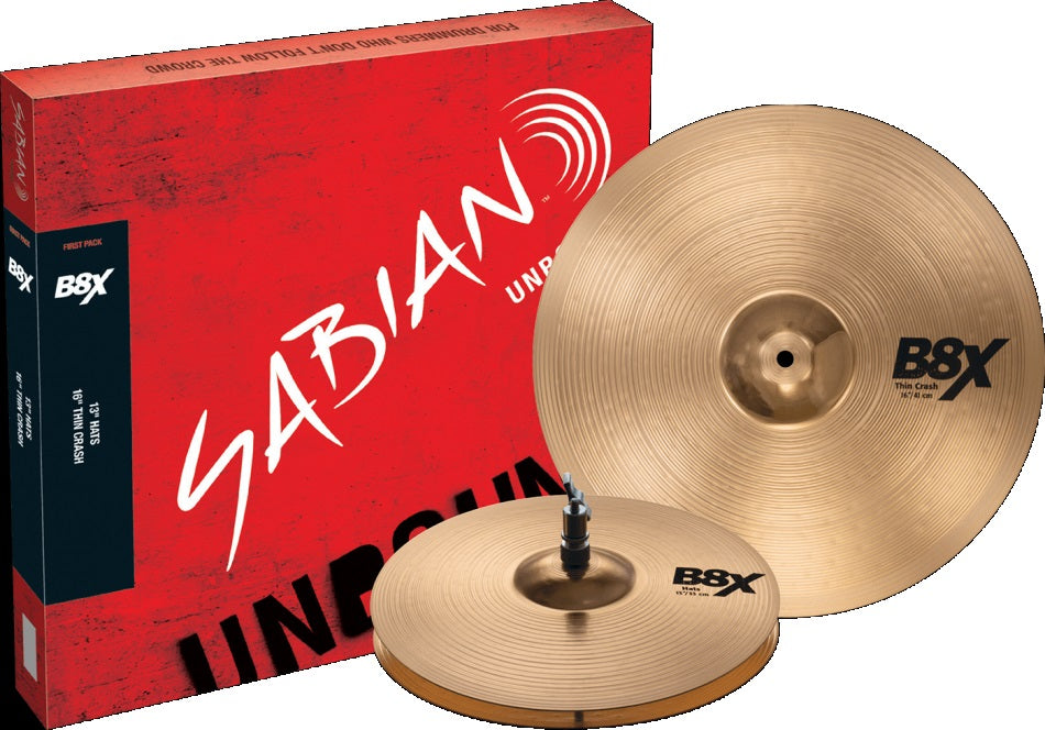 SABIAN 45001X B8X First Set Ensemble de 2 cymbales Fabriqué au Canada