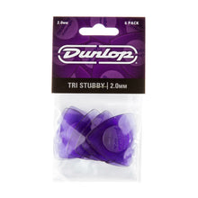 Load image into Gallery viewer, DUNLOP 473P200 TRI STUBBY PICK 2.0MM - 6 PACK-(6928627957954)
